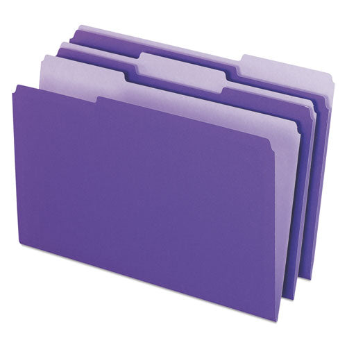 Pendaflex® wholesale. PENDAFLEX Interior File Folders, 1-3-cut Tabs, Legal Size, Violet, 100-box. HSD Wholesale: Janitorial Supplies, Breakroom Supplies, Office Supplies.