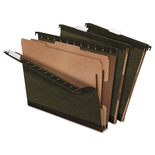 Pendaflex® wholesale. PENDAFLEX Surehook Reinforced Hanging Divider Folders, 2 Dividers, Letter Size, Green, 10-box. HSD Wholesale: Janitorial Supplies, Breakroom Supplies, Office Supplies.