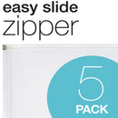 Pendaflex® wholesale. PENDAFLEX Poly Zip Envelope, Zipper Closure, 10 X 13, Clear, 5-pack. HSD Wholesale: Janitorial Supplies, Breakroom Supplies, Office Supplies.
