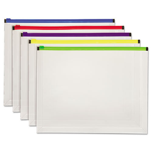 Pendaflex® wholesale. PENDAFLEX Poly Zip Envelope, Zipper Closure, 10 X 13, Assorted, 5-pack. HSD Wholesale: Janitorial Supplies, Breakroom Supplies, Office Supplies.