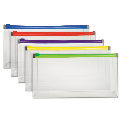 Pendaflex® wholesale. PENDAFLEX Poly Zip Envelope, Zipper Closure, Assorted, 10.13" X 5.13", 5-pack. HSD Wholesale: Janitorial Supplies, Breakroom Supplies, Office Supplies.