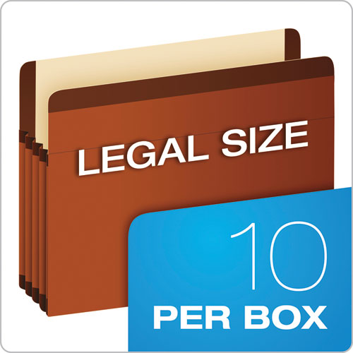 Pendaflex® wholesale. PENDAFLEX Premium Reinforced Expanding File Pockets, 3.5" Expansion, Legal Size, Red Fiber, 10-box. HSD Wholesale: Janitorial Supplies, Breakroom Supplies, Office Supplies.