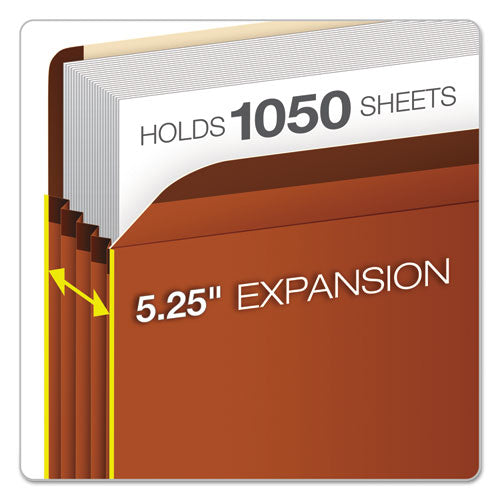 Pendaflex® wholesale. PENDAFLEX Premium Reinforced Expanding File Pockets, 5.25" Expansion, Letter Size, Red Fiber, 5-box. HSD Wholesale: Janitorial Supplies, Breakroom Supplies, Office Supplies.