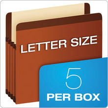 Load image into Gallery viewer, Pendaflex® wholesale. PENDAFLEX Premium Reinforced Expanding File Pockets, 5.25&quot; Expansion, Legal Size, Red Fiber, 5-box. HSD Wholesale: Janitorial Supplies, Breakroom Supplies, Office Supplies.