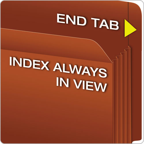 Pendaflex® wholesale. PENDAFLEX Heavy-duty End Tab File Pockets, 3.5" Expansion, Letter Size, Red Fiber, 10-box. HSD Wholesale: Janitorial Supplies, Breakroom Supplies, Office Supplies.