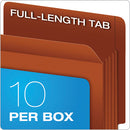 Pendaflex® wholesale. PENDAFLEX Heavy-duty End Tab File Pockets, 5.25" Expansion, Letter Size, Red Fiber, 10-box. HSD Wholesale: Janitorial Supplies, Breakroom Supplies, Office Supplies.