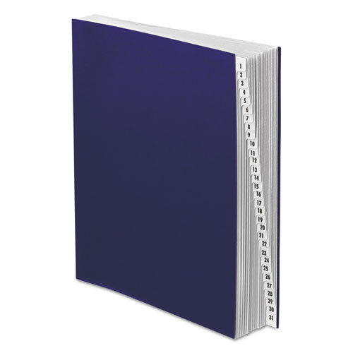 Pendaflex® wholesale. Expanding Desk File, 31 Dividers, Dates, Letter-size, Dark Blue Cover. HSD Wholesale: Janitorial Supplies, Breakroom Supplies, Office Supplies.