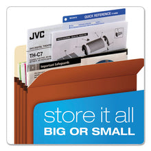 Load image into Gallery viewer, Pendaflex® wholesale. Earthwise By Pendaflex 100% Recycled File Pockets, 5.25&quot; Expansion, Letter Size, Red Fiber. HSD Wholesale: Janitorial Supplies, Breakroom Supplies, Office Supplies.