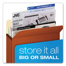 Pendaflex® wholesale. Earthwise By Pendaflex 100% Recycled File Pockets, 5.25" Expansion, Letter Size, Red Fiber. HSD Wholesale: Janitorial Supplies, Breakroom Supplies, Office Supplies.