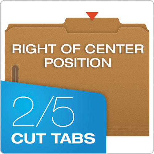 Pendaflex® wholesale. PENDAFLEX Kraft Folders With Two Fasteners, 2-5-cut Tabs, Right Of Center, Letter Size, Kraft, 50-box. HSD Wholesale: Janitorial Supplies, Breakroom Supplies, Office Supplies.