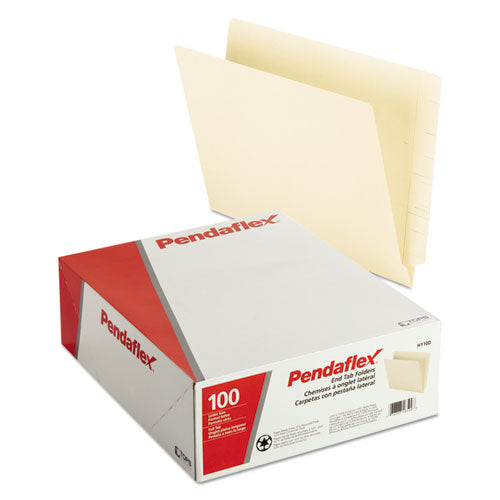 Pendaflex® wholesale. PENDAFLEX Manila End Tab Folders, 9.5" Front, 2-ply Straight Tabs, Letter Size, 100-box. HSD Wholesale: Janitorial Supplies, Breakroom Supplies, Office Supplies.