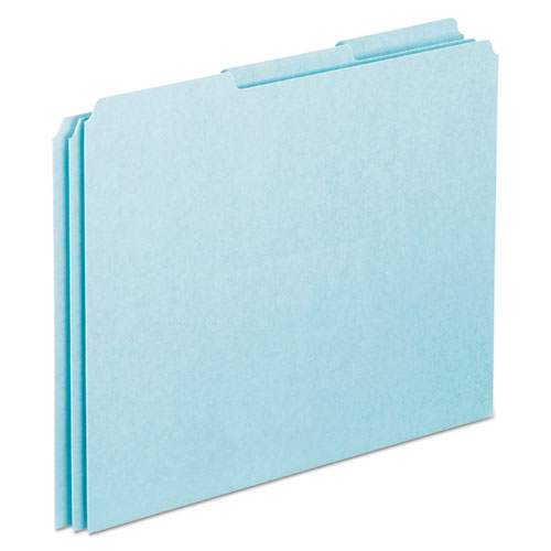 Pendaflex® wholesale. PENDAFLEX Blank Top Tab File Guides, 1-3-cut Top Tab, Blank, 8.5 X 11, Blue, 100-box. HSD Wholesale: Janitorial Supplies, Breakroom Supplies, Office Supplies.
