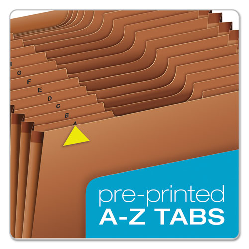 Pendaflex® wholesale. PENDAFLEX Heavy-duty Expanding File, 21 Sections, 1-3-cut Tab, Letter Size, Redrope. HSD Wholesale: Janitorial Supplies, Breakroom Supplies, Office Supplies.