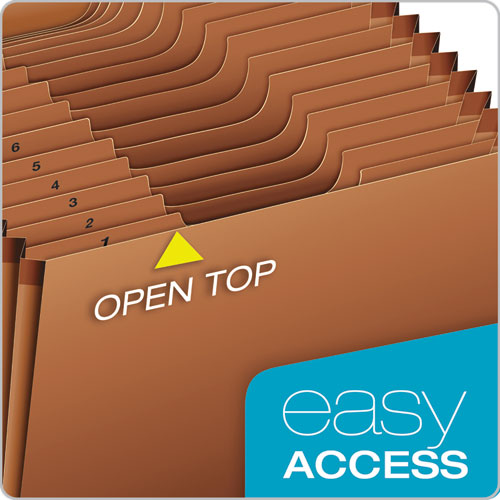 Pendaflex® wholesale. PENDAFLEX Heavy-duty Expanding File, 31 Sections, 1-3-cut Tab, Letter Size, Redrope. HSD Wholesale: Janitorial Supplies, Breakroom Supplies, Office Supplies.