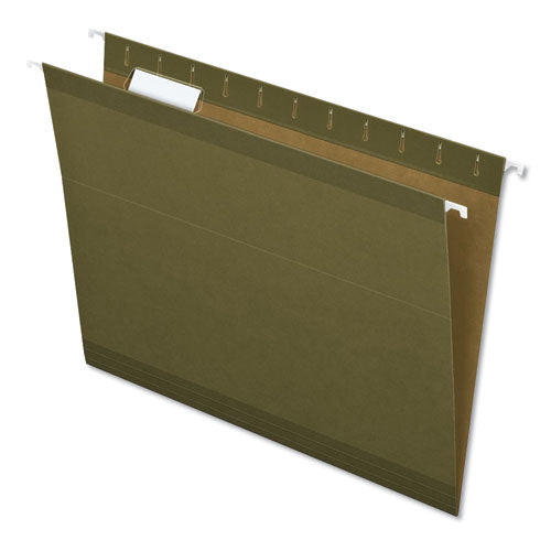 Pendaflex® wholesale. Earthwise By Pendaflex 100% Recycled Colored Hanging File Folders, Letter Size, 1-5-cut Tab, Standard Green, 25-box. HSD Wholesale: Janitorial Supplies, Breakroom Supplies, Office Supplies.