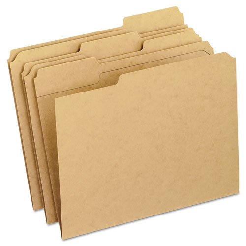 Pendaflex® wholesale. PENDAFLEX Dark Kraft File Folders With Double-ply Top, 1-3-cut Tabs, Letter Size, Kraft, 100-box. HSD Wholesale: Janitorial Supplies, Breakroom Supplies, Office Supplies.