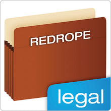 Load image into Gallery viewer, Pendaflex® wholesale. PENDAFLEX Pocket File, 3.5&quot; Expansion, Legal Size, Red Fiber. HSD Wholesale: Janitorial Supplies, Breakroom Supplies, Office Supplies.