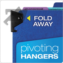 Load image into Gallery viewer, Pendaflex® wholesale. PENDAFLEX Hanging Style Personnel Folders, 1-3-cut Tabs, Center Position, Letter Size, Blue. HSD Wholesale: Janitorial Supplies, Breakroom Supplies, Office Supplies.