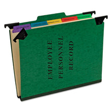 Load image into Gallery viewer, Pendaflex® wholesale. PENDAFLEX Hanging Style Personnel Folders, 1-3-cut Tabs, Center Position, Letter Size, Green. HSD Wholesale: Janitorial Supplies, Breakroom Supplies, Office Supplies.