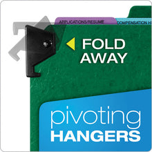 Load image into Gallery viewer, Pendaflex® wholesale. PENDAFLEX Hanging Style Personnel Folders, 1-3-cut Tabs, Center Position, Letter Size, Green. HSD Wholesale: Janitorial Supplies, Breakroom Supplies, Office Supplies.