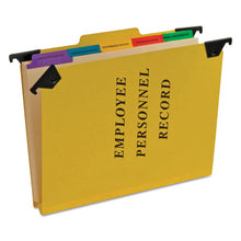 Load image into Gallery viewer, Pendaflex® wholesale. PENDAFLEX Hanging Style Personnel Folders, 1-3-cut Tabs, Center Position, Letter Size, Yellow. HSD Wholesale: Janitorial Supplies, Breakroom Supplies, Office Supplies.