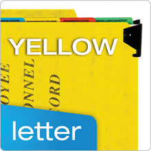 Load image into Gallery viewer, Pendaflex® wholesale. PENDAFLEX Hanging Style Personnel Folders, 1-3-cut Tabs, Center Position, Letter Size, Yellow. HSD Wholesale: Janitorial Supplies, Breakroom Supplies, Office Supplies.