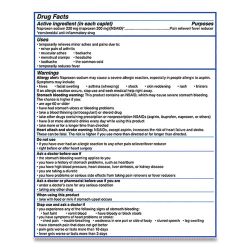 Aleve® wholesale. Pain Reliever Tablets, 50 Packs-box. HSD Wholesale: Janitorial Supplies, Breakroom Supplies, Office Supplies.