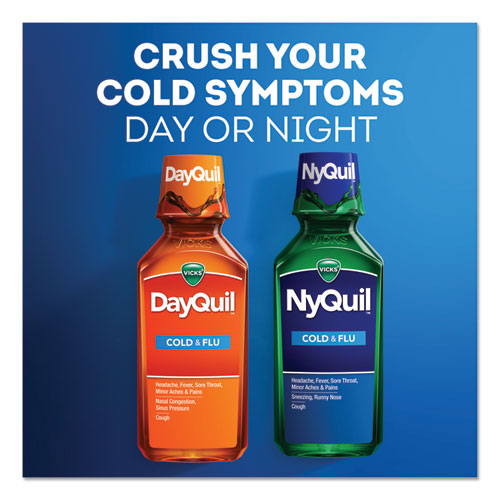 Vicks® wholesale. Nyquil Cold And Flu Nighttime Liquid, 12 Oz Bottle. HSD Wholesale: Janitorial Supplies, Breakroom Supplies, Office Supplies.