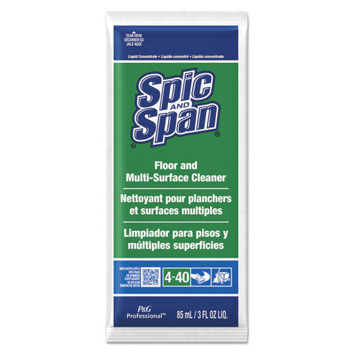 Spic and Span® wholesale. Liquid Floor Cleaner, 3 Oz Packet, 45-carton. HSD Wholesale: Janitorial Supplies, Breakroom Supplies, Office Supplies.