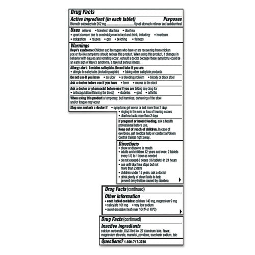 Pepto-Bismol™ wholesale. Chewable Tablets, Original Flavor, 30-box. HSD Wholesale: Janitorial Supplies, Breakroom Supplies, Office Supplies.