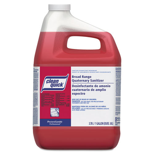 Clean Quick® wholesale. Broad Range Quaternary Sanitizer, Sweet Scent, 1 Gal Bottle, 3-carton. HSD Wholesale: Janitorial Supplies, Breakroom Supplies, Office Supplies.