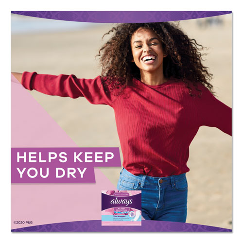 Always® wholesale. Thin Daily Panty Liners, Regular, 120-pack. HSD Wholesale: Janitorial Supplies, Breakroom Supplies, Office Supplies.