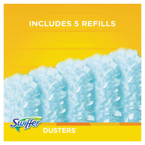 Swiffer® wholesale. Swiffer Dusters Starter Kit, Dust Lock Fiber, 6" Handle, Blue-yellow, 6-carton. HSD Wholesale: Janitorial Supplies, Breakroom Supplies, Office Supplies.