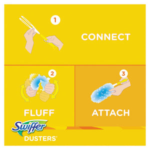 Swiffer® wholesale. Swiffer Dusters Starter Kit, Dust Lock Fiber, 6" Handle, Blue-yellow, 6-carton. HSD Wholesale: Janitorial Supplies, Breakroom Supplies, Office Supplies.