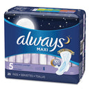 Always® wholesale. Maxi Pads, Extra Heavy Overnight, 20-pack, 6 Packs-carton. HSD Wholesale: Janitorial Supplies, Breakroom Supplies, Office Supplies.