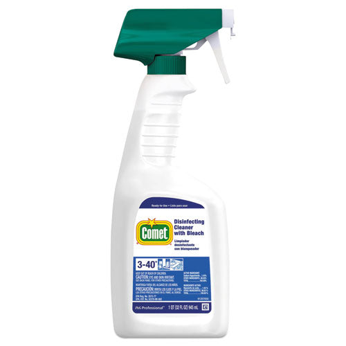 Comet® wholesale. Comet Disinfecting Cleaner W-bleach, 32 Oz, Plastic Spray Bottle, Fresh Scent, 8-carton. HSD Wholesale: Janitorial Supplies, Breakroom Supplies, Office Supplies.