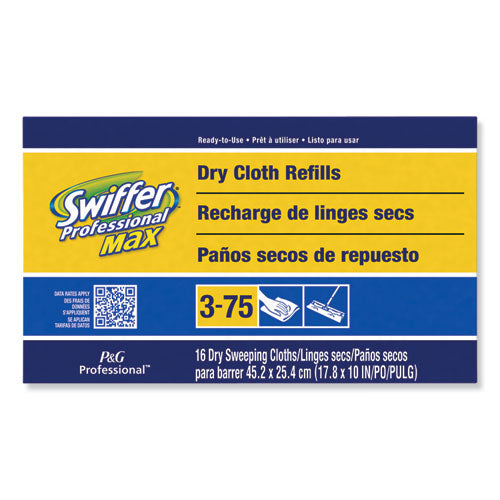 Swiffer® wholesale. Swiffer Max-xl Dry Refill Cloths, 17 7-8 X 10, White, 16-box, 6 Boxes-carton. HSD Wholesale: Janitorial Supplies, Breakroom Supplies, Office Supplies.