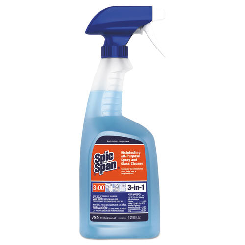 Spic and Span® wholesale. Disinfecting All-purpose Spray And Glass Cleaner, Fresh Scent, 32 Oz Spray Bottle, 8-carton. HSD Wholesale: Janitorial Supplies, Breakroom Supplies, Office Supplies.