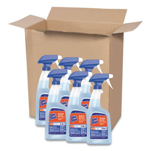 Spic and Span® wholesale. Disinfecting All-purpose Spray And Glass Cleaner, Fresh Scent, 32 Oz Spray Bottle, 6-carton. HSD Wholesale: Janitorial Supplies, Breakroom Supplies, Office Supplies.