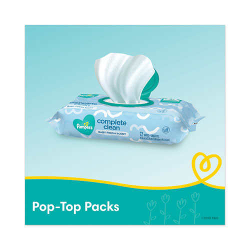 Pampers® wholesale. Complete Clean Baby Wipes, 1-ply, Baby Fresh, 72 Wipes-pack, 8 Packs-carton. HSD Wholesale: Janitorial Supplies, Breakroom Supplies, Office Supplies.