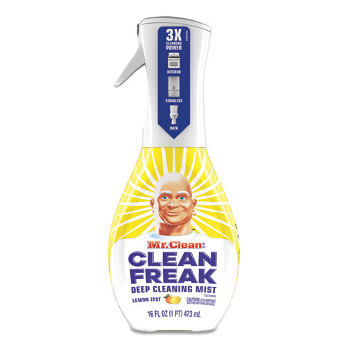 Mr. Clean® wholesale. Mr. Clean® Clean Freak Deep Cleaning Mist Multi-surface Spray, Lemon, 16 Oz Spray Bottle. HSD Wholesale: Janitorial Supplies, Breakroom Supplies, Office Supplies.