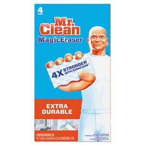 Mr. Clean® wholesale. Mr. Clean® Magic Eraser Extra Durable, 4 3-5" X 2 2-5", 4-box, 8 Boxes-carton. HSD Wholesale: Janitorial Supplies, Breakroom Supplies, Office Supplies.