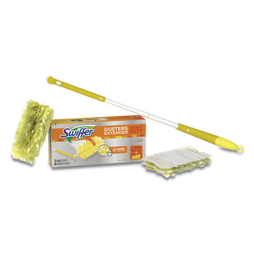 Swiffer® wholesale. Swiffer Heavy Duty Dusters, Plastic Handle Extends To 3 Ft, 1 Handle And 3 Dusters-kit, 6 Kits-carton. HSD Wholesale: Janitorial Supplies, Breakroom Supplies, Office Supplies.
