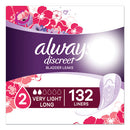 Always® wholesale. Discreet Incontinence Liners, Very Light, Long, 44-pack, 3 Packs-carton. HSD Wholesale: Janitorial Supplies, Breakroom Supplies, Office Supplies.