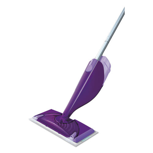 Swiffer® wholesale. Swiffer Wetjet Mop Starter Kit, 46" Handle, Silver-purple. HSD Wholesale: Janitorial Supplies, Breakroom Supplies, Office Supplies.