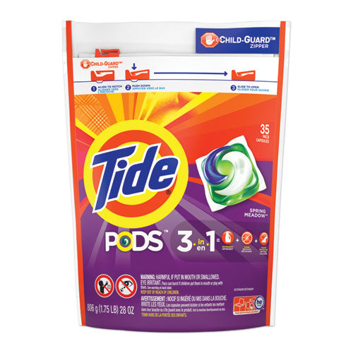Tide® wholesale. Tide® Pods, Laundry Detergent, Spring Meadow, 35-pack, 4 Packs-carton. HSD Wholesale: Janitorial Supplies, Breakroom Supplies, Office Supplies.