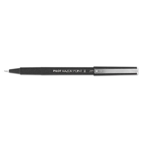 Pilot® wholesale. Razor Point Ii Stick Porous Point Marker Pen, 0.2mm, Black Ink-barrel, Dozen. HSD Wholesale: Janitorial Supplies, Breakroom Supplies, Office Supplies.