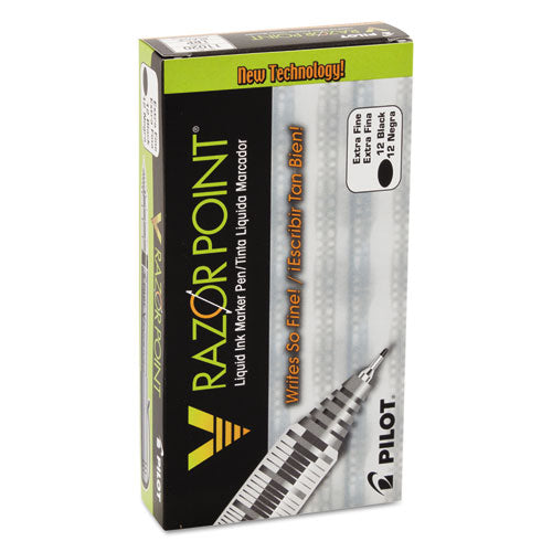 Pilot® wholesale. V Razor Point Liquid Ink Stick Marker Pen, 0.5mm, Black Ink, Gray Barrel, Dozen. HSD Wholesale: Janitorial Supplies, Breakroom Supplies, Office Supplies.