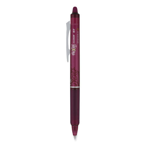 Pilot® wholesale. Frixion Clicker Erasable Retractable Gel Pen, Fine 0.7 Mm, Burgundy Ink, Burgundy Barrel, Dozen. HSD Wholesale: Janitorial Supplies, Breakroom Supplies, Office Supplies.