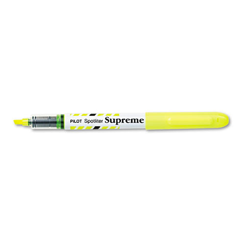 Pilot® wholesale. Spotliter Supreme Highlighter, Chisel Tip, Fluorescent Yellow, Dozen. HSD Wholesale: Janitorial Supplies, Breakroom Supplies, Office Supplies.